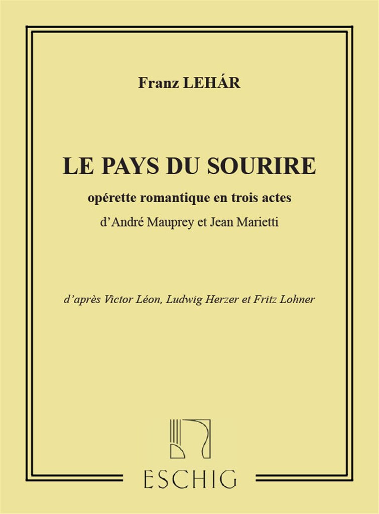 Pays Du Sourire Livret